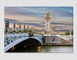 Pont Alexandre III Bridge in Paris Canvas Print Paris Photo Bridge Poster Paris  - £39.28 GBP