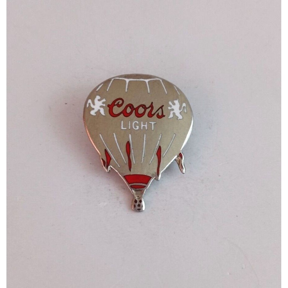 Vintage Coors Light Hot Air Balloon Lapel Hat Pin Rare - $15.35