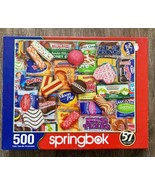 Springbok 500 Piece Jigsaw Puzzle , &quot;Snack Treats&quot;, Complete . Open Box. - £12.11 GBP