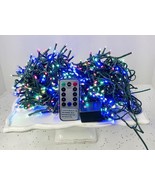 600 Light 19.6&#39; Green Wire Multi-Color LED Micro Christmas Lights W/Time... - $709.64 MXN