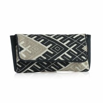 Beige and Black Jacquard Clutch (11x6&quot;) Brand new in Plastic storage bag... - £15.08 GBP