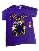 Prince Men&#39;s Purple Rain Motorcycle Graphic Tee Short Sleeve T-Shirt Size M - £11.18 GBP