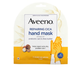 Aveeno, Repairing Cica Hand Mask, 2 Single-Use Gloves - £15.16 GBP