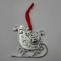 Lenox Silver Gem Clear Sleigh Ornament 3.5 in - # 893942 - £11.40 GBP