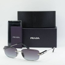 PRADA PR68ZS 1BC09S Silver/Grey/Grey Gradient 60-15-145 Sunglasses New Authentic - £200.54 GBP