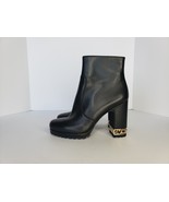New KARL LAGERFELD PARIS Lalana Leather Heeled Boots - £77.90 GBP