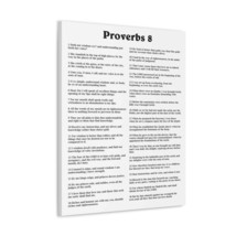  Proverbs Chapter 8 White Bible Canvas Christian Wall Art Ready  - £60.74 GBP+