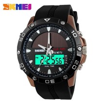 SKMEI Sports / Casual Solar Power Quartz / Digital Watch - Men&#39;s / Gents, 50m - £26.36 GBP