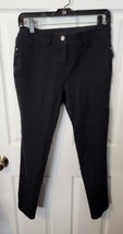 Chico&#39;s So Slimming Black Stretch Jeans Size 0 Small Tapered Ankle - $19.95