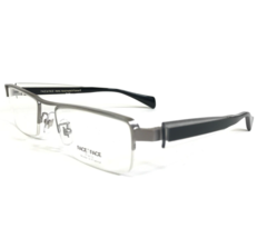 Face a Face Eyeglasses Frames MYTIC 3 910 Black Clear Silver Rectangle 51-20-125 - £84.79 GBP