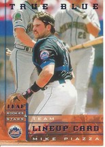 1998 Leaf Rookies &amp; Stars True Blue Mike Piazza 164 Mets - £3.16 GBP