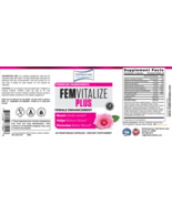 Fem Vitalize Plus( Female Enhancement) - 60 Vegetarian Capsules - Vital ... - £23.79 GBP