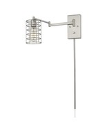 Sleek Silver Industrial Wall Sconce with Adjustable Swing Arm | 5&quot;x32&quot; - $6,492.04 MXN