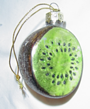  Kiwi Tropical Fruit Hand Blown Glass Ornament - $14.99