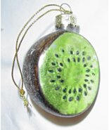  Kiwi Tropical Fruit Hand Blown Glass Ornament - £11.73 GBP