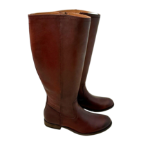 Frye Melissa Boots Women’s 7.5 M Tall Inside Zip Tall Boots Mahogany Leather - $173.25