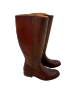 Frye Melissa Boots Women’s 7.5 M Tall Inside Zip Tall Boots Mahogany Lea... - $3,292.93 MXN