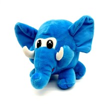 Peek-A-Boo Brand Blue Roundable Elephant Travel Plush Sanitized Clean Baby Boy - £11.43 GBP