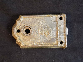 ANTIQUE MORTISE Door Cylinder LatcCast Iron Working Door Lock 3 3/8&quot; L x... - $16.82