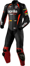 Aprilia Motorcycle Street Racing Riding CE Protective Armour Leather Jacket Suit - £210.10 GBP