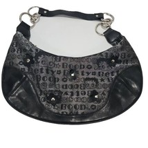 Betty Boop Purse Black &amp; Silver Hand Bag Chainlink Handle 2006 - £19.29 GBP