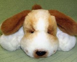 1993 MARY MEYER FLIP FLOPS PLUSH RARE DOG PUPPY WHITE TAN SPOTTED VINTAG... - $30.87