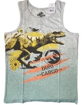 Jurassic Park World Boys Muscle T-Shirt Tank Top Dinosaur Raptor L 10/12 NWT - £6.22 GBP