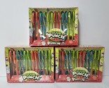 Sour Punch Candy Canes Strawberry, Blue Raspberry, Green Apple Lot Of 3 - £15.63 GBP