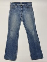 Old Navy The Flirt Mid Rise Bootcut Jeans Women&#39;s 8 Long Blue Medium Wash - $6.24