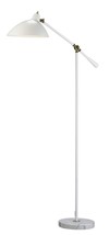 60&quot; White Task Floor Lamp With White Bowl Shade - £271.64 GBP