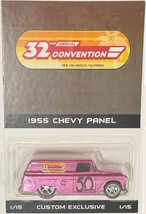 Pink &#39;55 Chevy Panel Custom Hot Wheels 2018 32nd Annual Convention Series  w/RR* - £75.37 GBP