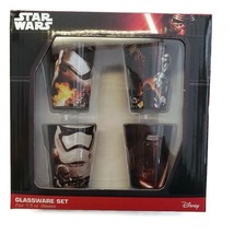 Disney Star Wars 1.5 oz Collectible Glassware Set Of Four Design Shot Glasses - £11.25 GBP