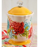 Pioneer Woman ~ Blossom Jubilee ~ Stoneware ~ 8.75&quot; Jar/Canister ~ Acryl... - $44.88