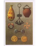 Belgium Illustration Card Our Glorys Historica Ltd Roman Coins Lamps Tab... - £3.88 GBP