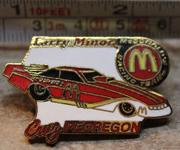 McDonalds Nascar Larry Minor Cruz Pendregon Racing Team Pinback Pin Button - £8.58 GBP