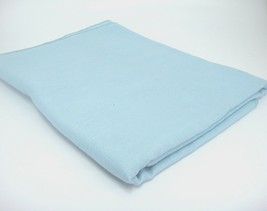 Light Blue Tablecloth 51&quot; x 55&quot; Rectangle Broadcloth Excellent Condition - $14.84