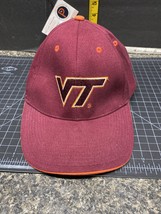 VT Virginia Tech Hokies Baseball Cap Hat Maroon Preowned With Tags. - £7.86 GBP
