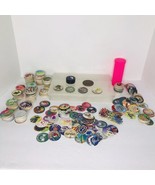 Vintage 90’s Pogs Game Mixed Lot 464 Pogs / 6 Slammers &amp; 2 Storage Cases - $89.05