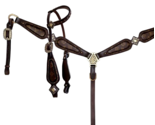 Western Saddle Horse Louis Vuitton Brown Leather Tack Set Bridle + Breas... - £150.57 GBP