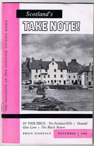 Scotland Take Note Magazine Tourist Board November 1966 30 Pages - £1.86 GBP