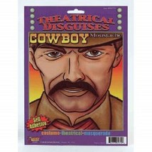 Self Adhesive Theatrical Cowboy Moustache Costume Accessory - $7.80