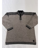 Dale of Norway Vail 1/4 Zip 100% Wool Nordic Fair Isle Sweater Size XL. ... - £95.57 GBP
