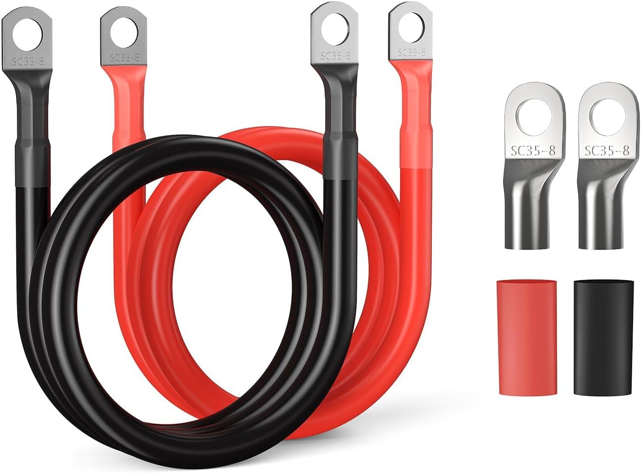 4 Awg Battery Cable 600V 392°F Tinned Copper Battery Inverter, Red And B... - $31.93