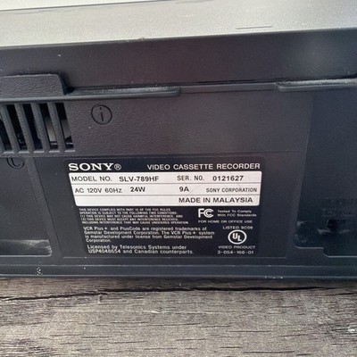 Sony SLV-779HF VHS VCR Cleaned,Tested Works Well(see video) NO REMOTE Good Cond. Item image 5