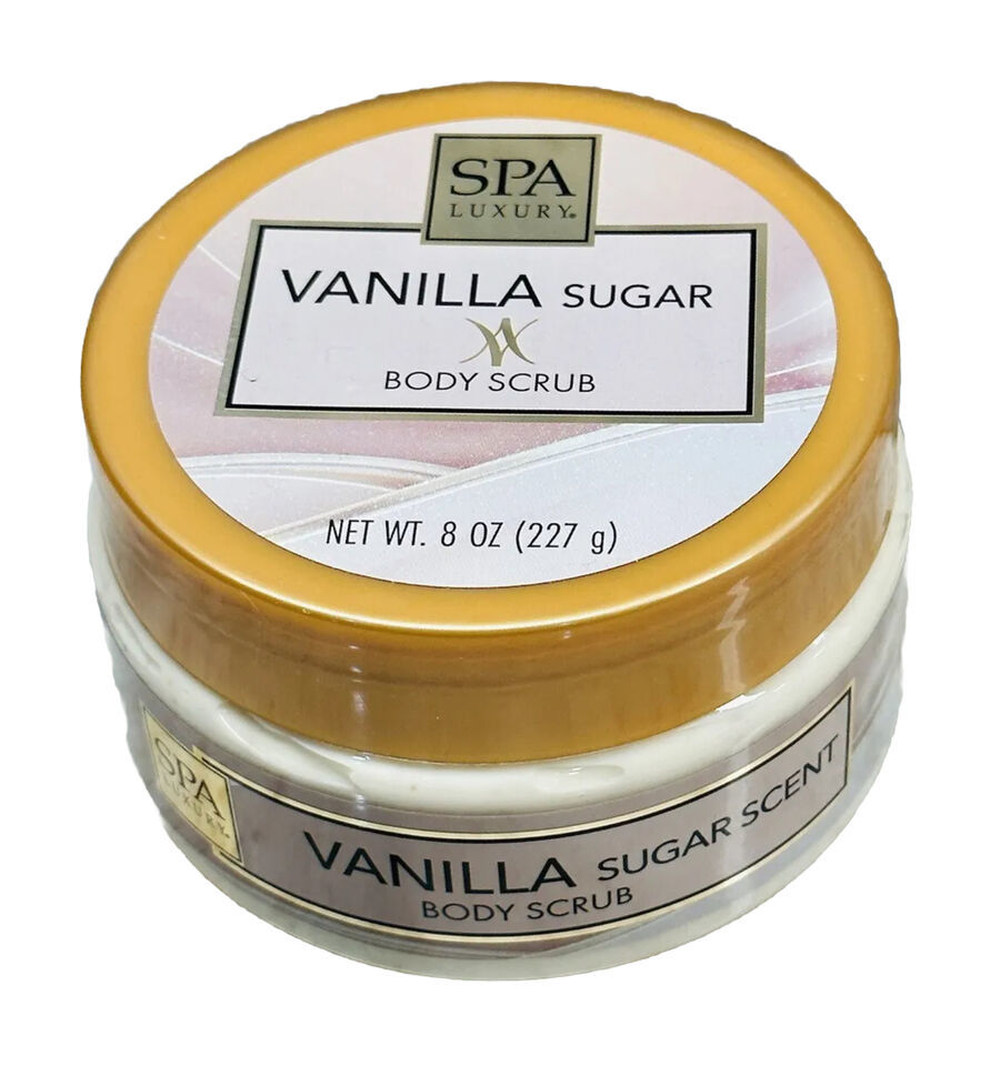SPA Luxury Vanilla Sugar Body Scrub:8oz/227gm