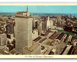 Aerial View of Skyscrapers Chicago Illinois UNP Chrome Postcard S18 - $3.91