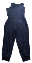 Susan Graver Weekend Navy Blue Scoop Neck Sleeveless Jumpsuit Size 2XP - $33.24