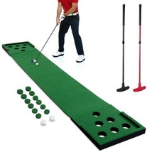 Golf Pong Putting Green Indoor Golf Putting Game Set Outdoor Putt Mat wi... - $344.21