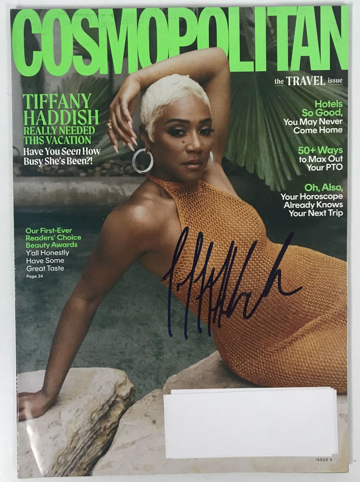Tiffany Haddish Signed Autographed Complete &quot;Cosmopolitan&quot; Magazine - $41.99