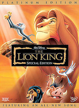 The Lion King (DVD) Double Disc Set - $4.98
